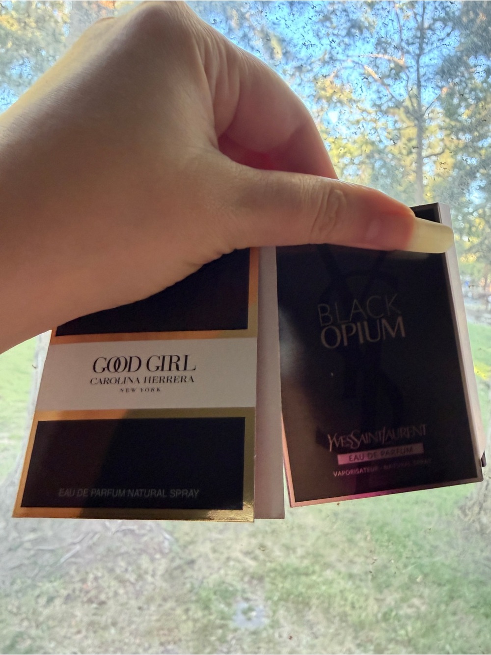 Carolina Herrera Good Girl & YSL Black Opium Sample Pack - White & Black